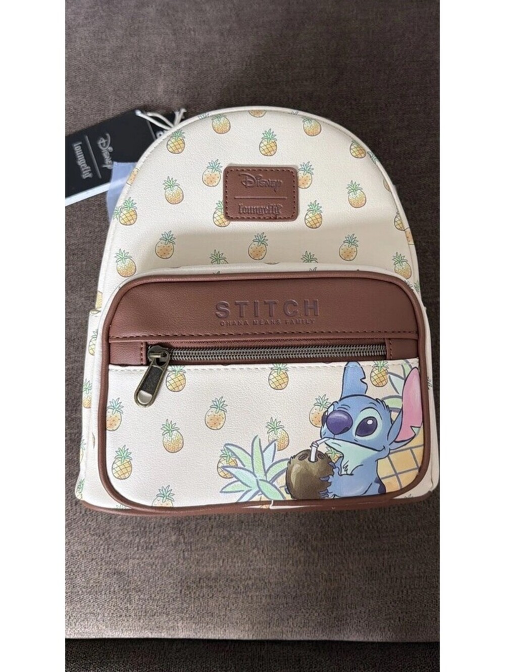 Disney Loungefly Stitch Pineapple Mini Backpack